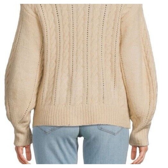 ELIE ELIE TAHARI Women Cable Knit Cardigan S/P Beige - Picture 4 of 16